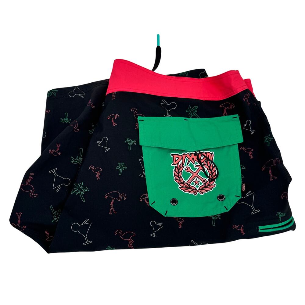Dixxon Board Shorts Mens 42 (42x10 ACTUAL) Maritini Bay Unlined‎ Swim Beach